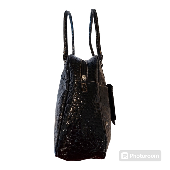 Apt. 9 Black Faux Crocodile Purse - Picture 3 of 10